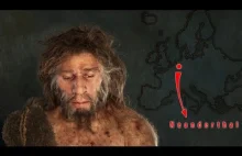 Neandertalczyk - najbliższy krewny człowieka rozumnego.