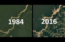 Timelapse ze zdjęć satelitarnych 1984-2016