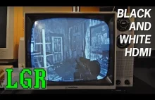 Filmy/gry po HDMI na starym czarno-białym telewizorze