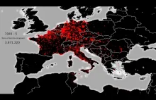 Wszystkie alianckie naloty w Europie podczas II Wojny Światowej.