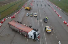 Wypadek na A4. Kierowca tira był pijany