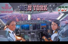 Dziewczyny lecą Boeingiem 787 do Nowego Jorku 4 minuty oglądania