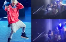 Justin Bieber przewrócił się na koncercie! Śpiewał z playbacku… (WIDEO)