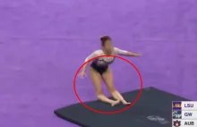 Horror na zawodach gimnastycznych. Złamała obie nogi (DRASTYCZNE WIDEO)