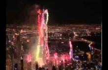 Widowiskowe powitanie 2014 roku w Dubaju