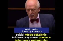 Janusz Korwin-Mikke w PE o Żołnierzach Wyklętych