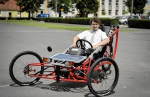 Student politechniki stworzył pojazd napędzany światłem słonecznym