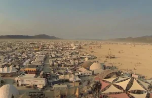 Festiwal Burning Man okiem drona