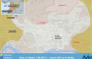 Szturm SDF na Ar-Rakkę trwa [MAPA]
