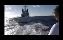 Zatrzymanie tajwańskiego statku przez Japończyków + "Bitwa" na armatki wodne