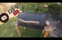 Grill z 200 litrowej beczki !