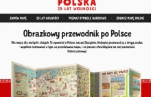 Mapa wolnej Polski zastrzeżona prawami autorskimi.