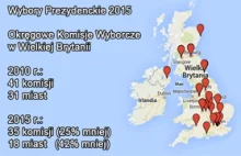 Dokładna lista 18-stu miast w UK z komisjami wyborczymi dla Polaków