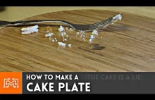 How to make a cake plate // Woodworking THE CAKE IS A LIE