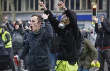 Antyimigranckie protesty w Belgii. Policja użyła armatek wodnych