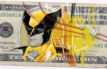 Fantastycznie zrobione banknoty dolarowe z superbohaterami