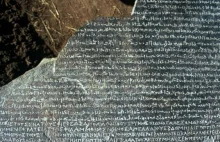 Kamień z Rosetty - hieroglify odczytane