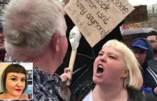 Pracownica NHS przeprasza za zachowanie podczas protestów przeciw Trumpowi