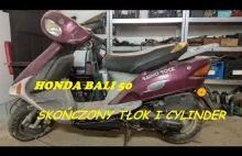 Honda Bali 50 ccm uszodzony cylinder, komora wału pełna oleju