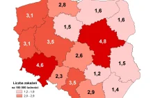 Mapa zakażeń HIV w Polsce. W których województwach jest najwięcej zakażonych HIV