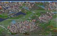 Zapchana stacja kolejowa w grze OpenTTD