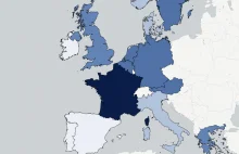 Tak wygląda mapa islamu w Europie.