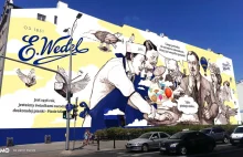 "Największy mural w Europie" okazał się nielegalną reklamą - Praga Północ