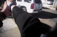 Tak policja z Albuquerque potraktowała złodzieja uciekającego samochodem