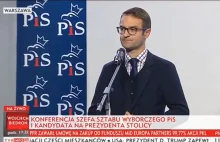 "Pani nie wie kogo cytuje?" Poręba gasi dziennikarkę TVN na konferencji prasowej