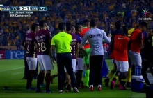 Zadyma na boisku w meczu Tigres -Club America - Wideo