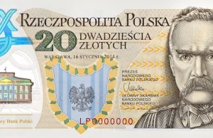 Banknot z Piłsudskim najlepszy na świecie