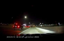 Ślepy kierowca i dzwon na autostradzie