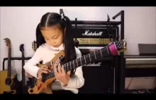 CHINA GIRL Liu Pinxi aka Yoyo Plays Mindblowing Guitar Ages 8 -10