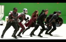 Captain America Civil War przed dodaniem efektów komputerowych
