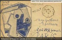Pocztówkę wysłaną przez Pabla Picassa sprzedano za ponad 200 tysięcy euro!