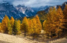 Foto Dolomity Jesień w magię Włoszech