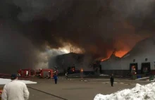 Gigantyczny pożar hali na Żeraniu!