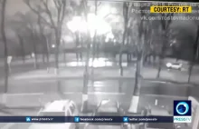 Katastrofa lotnicza pod Rostovem nagrana na CCTV.