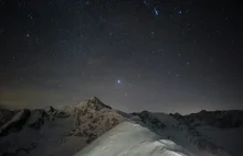 Wschód Oriona nad Tatrami.