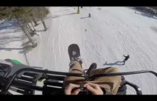 Ludzie spadający z wyciągów narciarskich - kompilacja