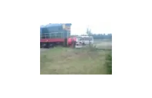 Ruskie odpalają pociąg na "popych".