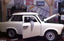 "PRL style" - Diorama Trabant + Garaż