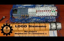 LOGO Siemens - my project - Rhythm for 11 contactors :