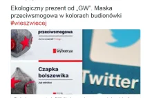 TVP Info - maseczka z GW przypomina czapkę Armii Czerwonej