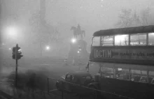 Wielki smog londyński pomiędzy 5 a 9 grudnia 1952 roku, utworzony...