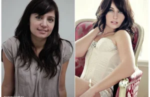 Zdjęcia przed i po makijażu, uczesaniu itp. Ładne panie robią się ładniejsze ;)