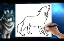 Wilk - Jak narysować Wilka - Nauka rysowania - krok po kroku