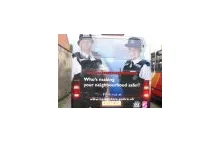 Niezręczna reklama policji na autobusie UK