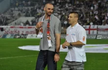 Gortat i Adamek na meczu ŁKS-u