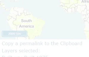 Interaktywna mapka osiedli ludzkich "Global Human Settlement"